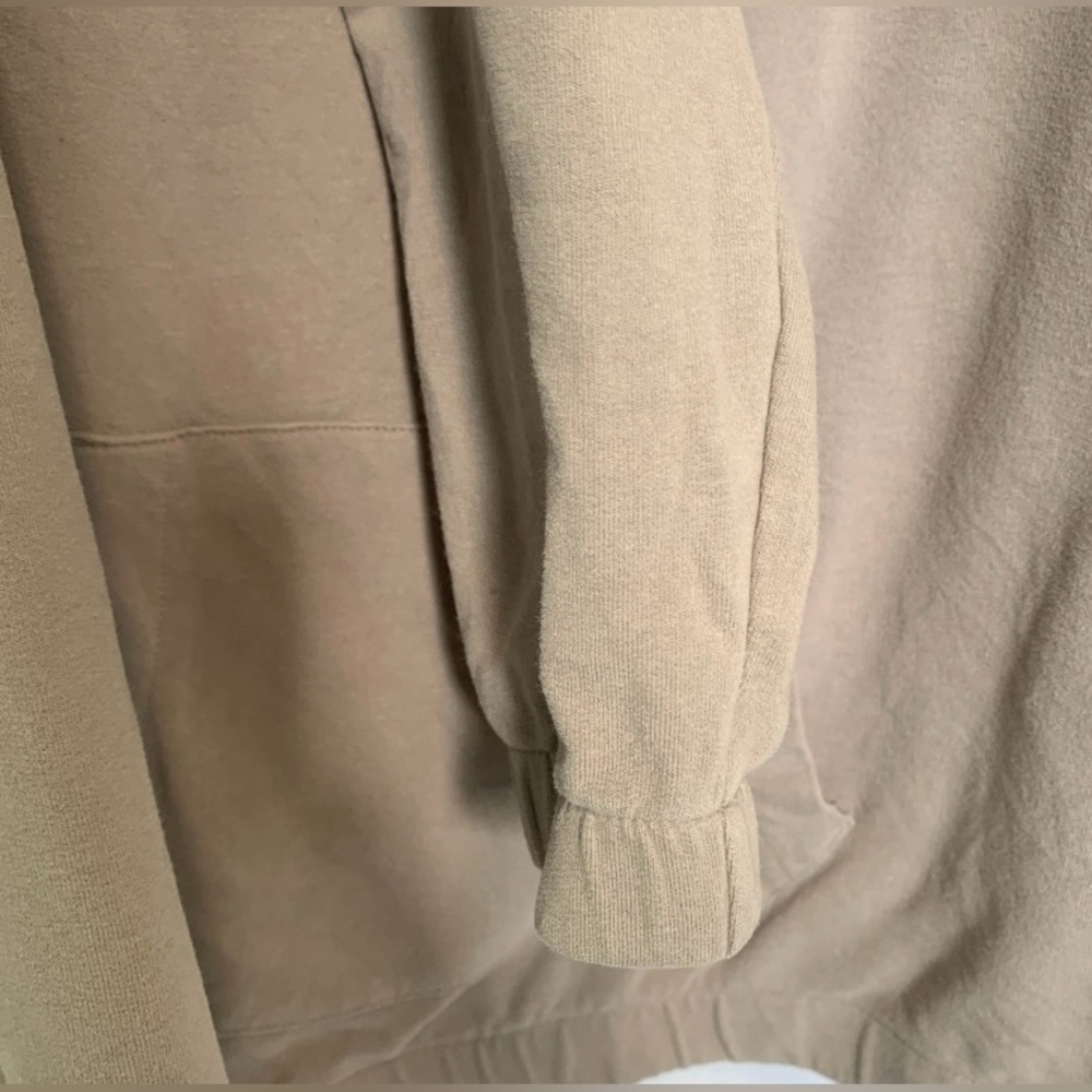 GAP GapBody Light Brown Cozy Cowl Neck Women's Medium Shirt Pullover Sweatshirt - Picture 6 of 6